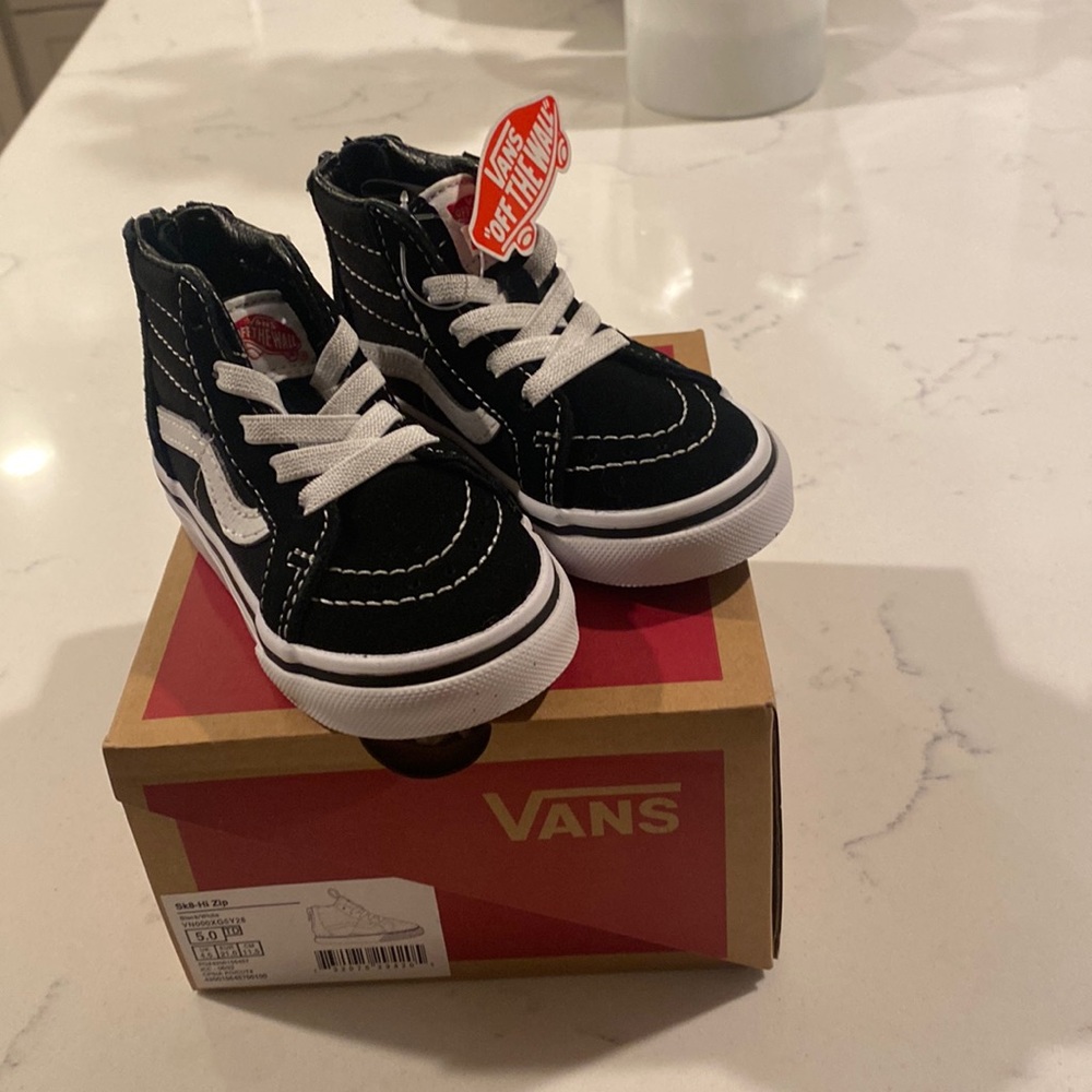 Vans sk8-high rise. Toddler size 5